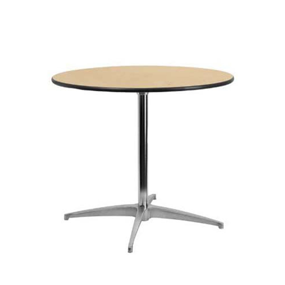 30 (inch tall) 30 (inch round) Wood Cocktail Table with Spandex Table Cover